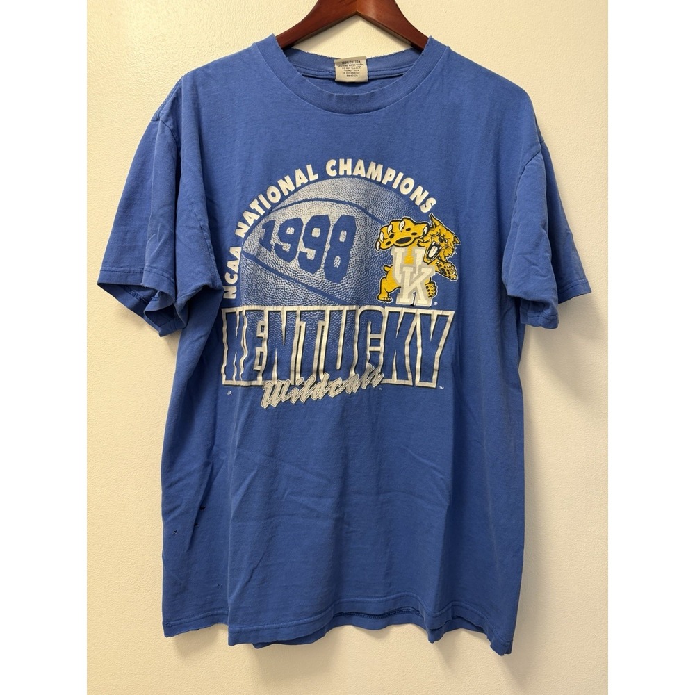 VTG University Of Kentucky Wildcats 1998 National Championship T Shirt Men's XL